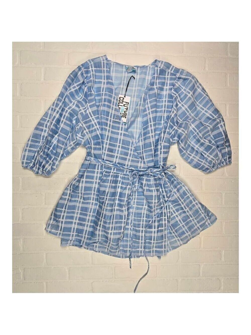 Future Collective Sheer Wrap Blouse 3X